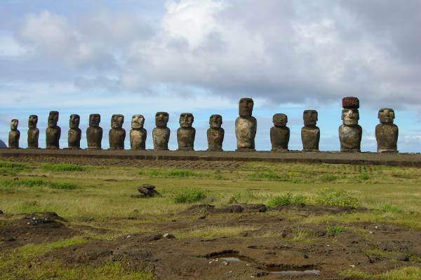Lots of moai