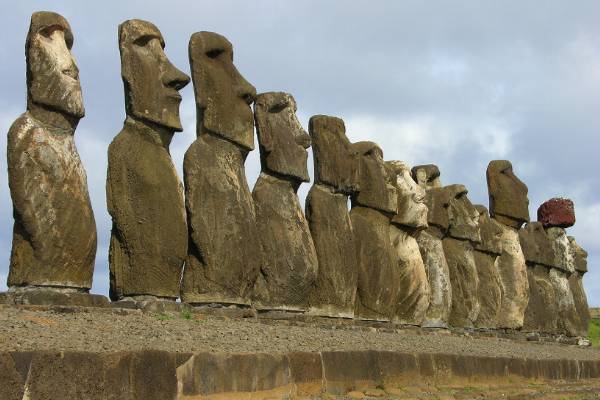 Lots of moai