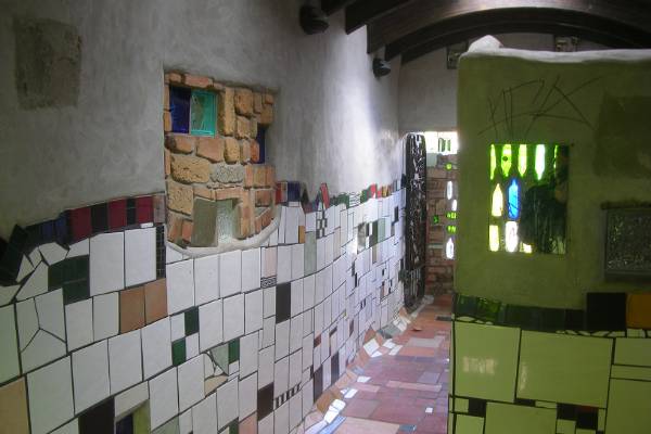 The Hundertwasser public toilets, at Kawakawa.