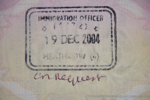 Our English passport stamp!