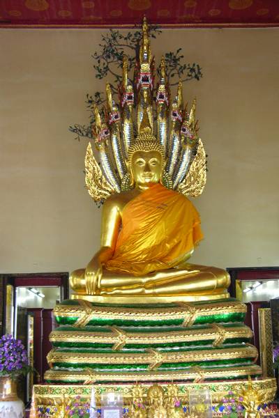 Buddha on snake